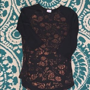 Black & Gold casual dress shirt